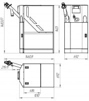 Pelletspeicher für Pelletbrenner - 450L