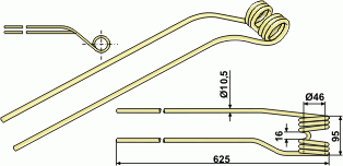 Schwaderzinken - passend zu Krone KS 265011.0, 51918.01