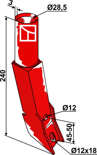 Saatrohr - passend zu Kverneland AC430308