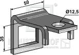 Halter für Zinken 32 x 12 mit Verstärkungsfeder 32 x 10