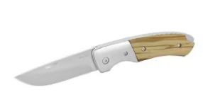 Einklingenmesser LEO 200, Griff aus Olivenholz, Richartz