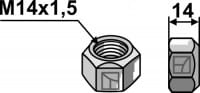 Konusmutter gedrückt M14x1,5 - passend zu Kuhn 80201432 / Bomford 0596806