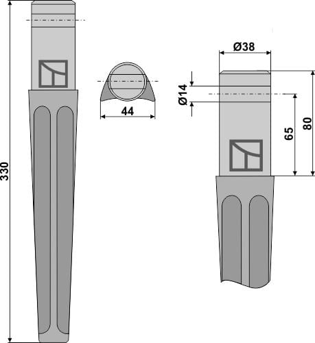 Kreiseleggenzinken 330mm - passend zu Vigolo