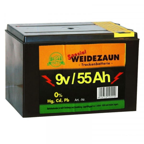 Weidezaunbatterie 9V / 55AH