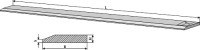 Schürfschiene 6000x120x20x8