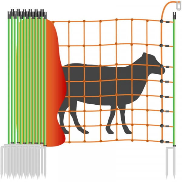 Schafzaun Elektrozaun 106cm / 2 Spitzen / 25m