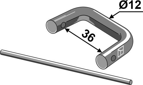 Kettenschloß ohne Platte Ø12 - 694115