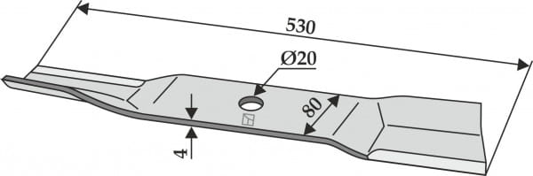 Mähermesser 530mm - passend zu AS Motors 3753