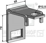 Halter für Zinken 32 x 10 mit Verstärkungsfeder 32 x 10