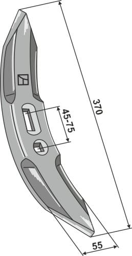 Grubberschar 370mm - passend zu Amazone Centaur - HC119 / 78706176