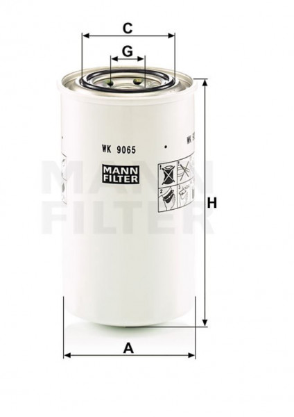 Mann Filter WK 9065 Kraftstoffwechselfilter
