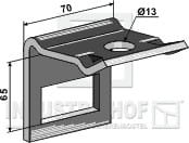 Halter für Zinken 45 x 12