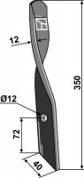 Rollspatenmesser Links - passend zu Bomford Dyna Drive - 03961.10 Rollspatenmesser Links - passend zu Bomford Dyna Drive - 03961.10