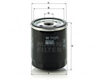 Motorölfilter Mann Filter W 712/6 Motorölfilter Mann Filter W 712/6
