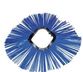 Bürstenring Poly 530/6,4" blau Zickzack