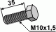 Schraube M10x1,5-10.9 für Gilbers