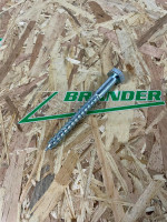 Sechskant Holzschraube 10x100 verzinkt - DIN 571 Sechskant Holzschraube 10x100 verzinkt - DIN 571