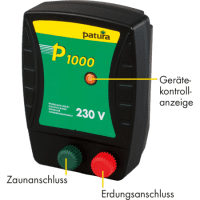Patura Weidezaun Netzgerät 230V - P1000