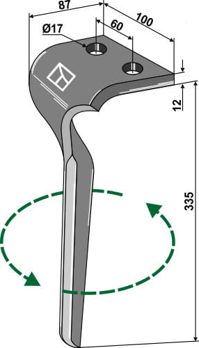 Kreiseleggenzinken L - passend zu Maschio Gaspardo M36100160R, M36100160, 36100160