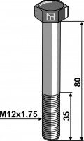 Abscherschraube M12 ohne Mutter