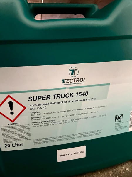 Motoröl Tectrol Super Truck 1540 - 20L