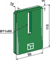 Greenflex Abstreifer - passend zu Amazone 6083200, 6081200