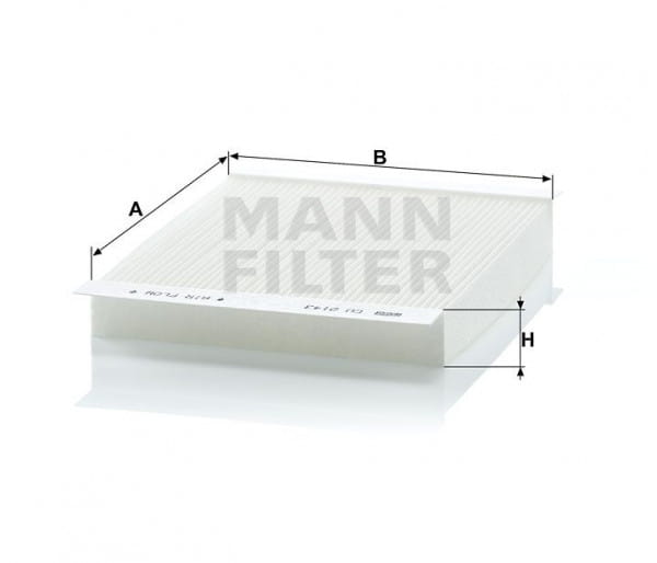 Mann Filter CU2143 Innenraumfilterelement