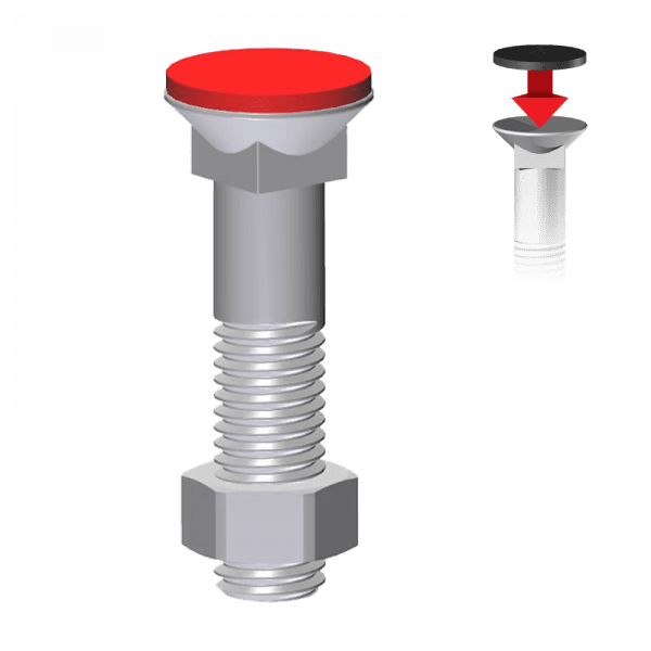SCHRAUBEN TFCC 12*55 Cl.12.9 Hartmetall Kopf