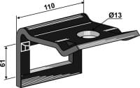 Halter für Zinken 80 x 10