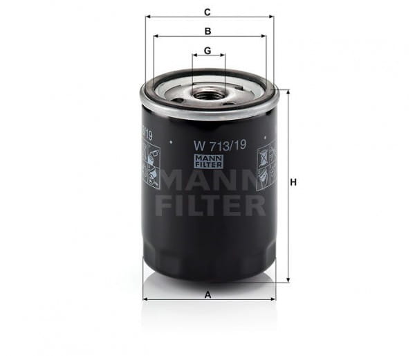 Mann Filter W713/19 Ölfilter SpinOn