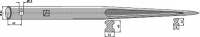 Frontladerzinken 1400mm x 42mm