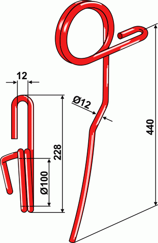 Striegelzinken L - passend zu Väderstad 430333