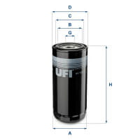 UFI Filter 23.106.01 Ölfilter SpinOn