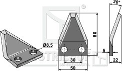 Futtermischwagenmesser