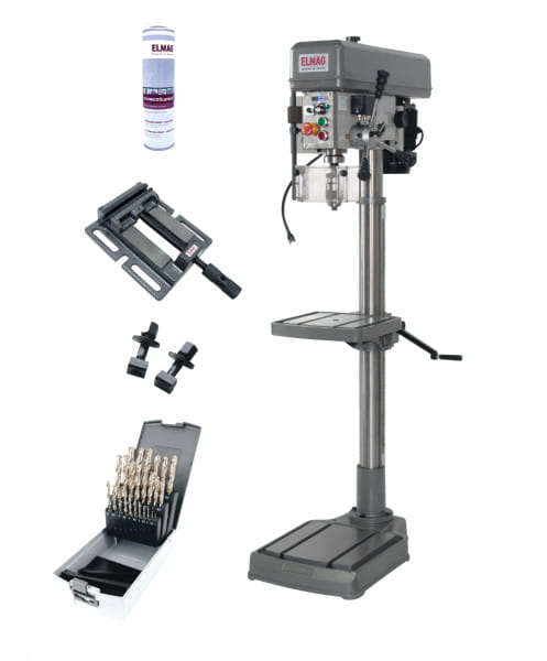 Elmag Säulenbohrmaschine Keilriemen Set - 400V / 750W / Bohrleistung Stahl 32mm