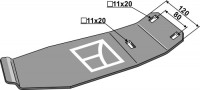 Gleitkufe - passend zu John Deere CC50001