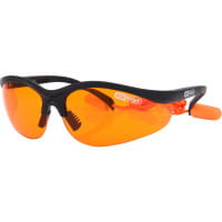 Schutzbrille orange - mit Ohrstöpsel