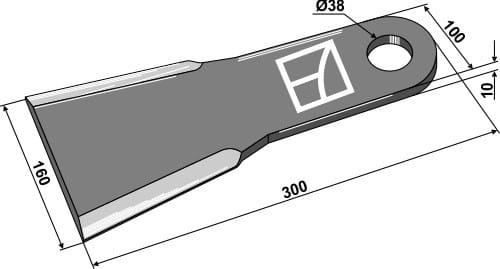Messer 300mm - passend zu Spearhead 7770756
