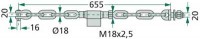 Unterlenker Stabilisatorkette 650mm / 3+3