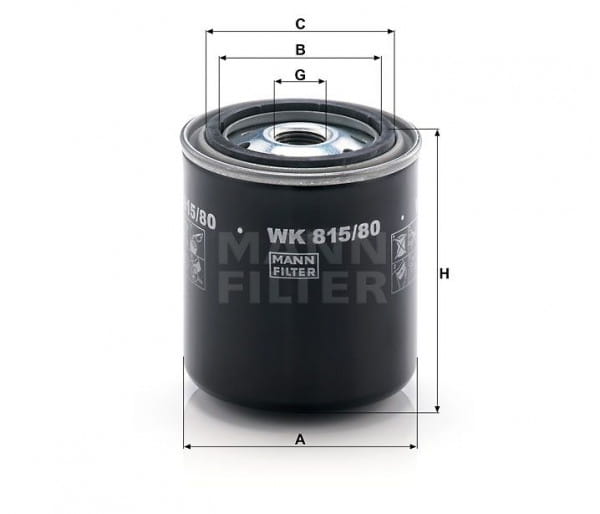 Kraftstofffilter Mann Filter WK 815/80