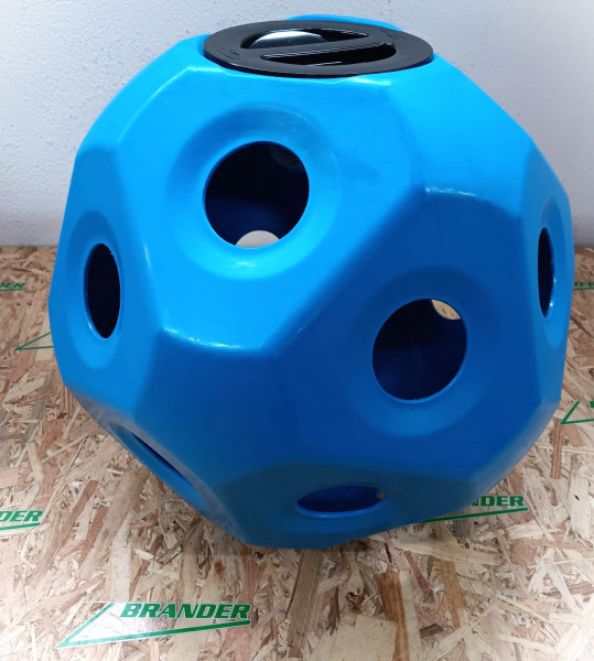Heuball, Heu-Spielball - Futterspielball für Pferde, Kälber, Schafe, Ziegen, blau