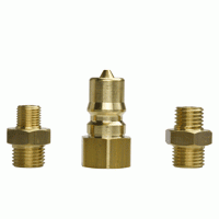 Stecknippel für Kupplung Rectus Typ 72-G 1/4" i-mit 2 Adaptern 17044950