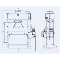 Elmag Elektrohydraulische Werkstattpresse - 30T / 400V