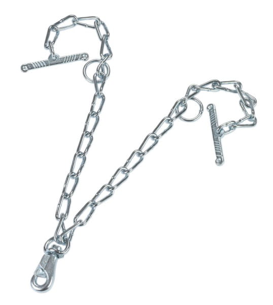 Kerbl Kettenteil doppelt mit Karabinerhaken und Knebel - 70cm x 6mm