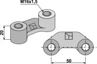Bügelmutter M16x1,5 -50 - passend zu Maschio / Gaspardo M38100218R