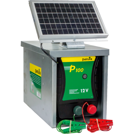 Patura Weidezaungerät P100 - 12V - mit Solarmodul 5 W