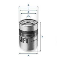 UFI Filter 24.307.00 Kraftstofffilter SpinOn