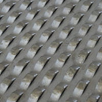 Schlitzblech für Hackschnitzel-Trocknung 2500 x 1185 x 3 mm / gestanzt