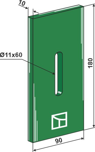 Greenflex Kunststoff-Abstreifer - passend zu Amazone 60812 (60832)