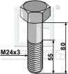 Schraube M24x3